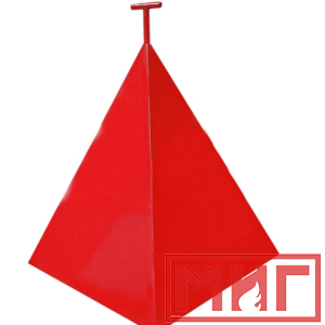 Фото 12 - Пожарная пирамида для пожарного гидранта 950x950x1150 (Трехгранная).